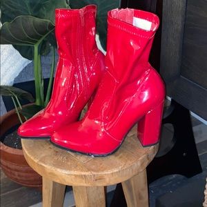 Cherry Red Boots